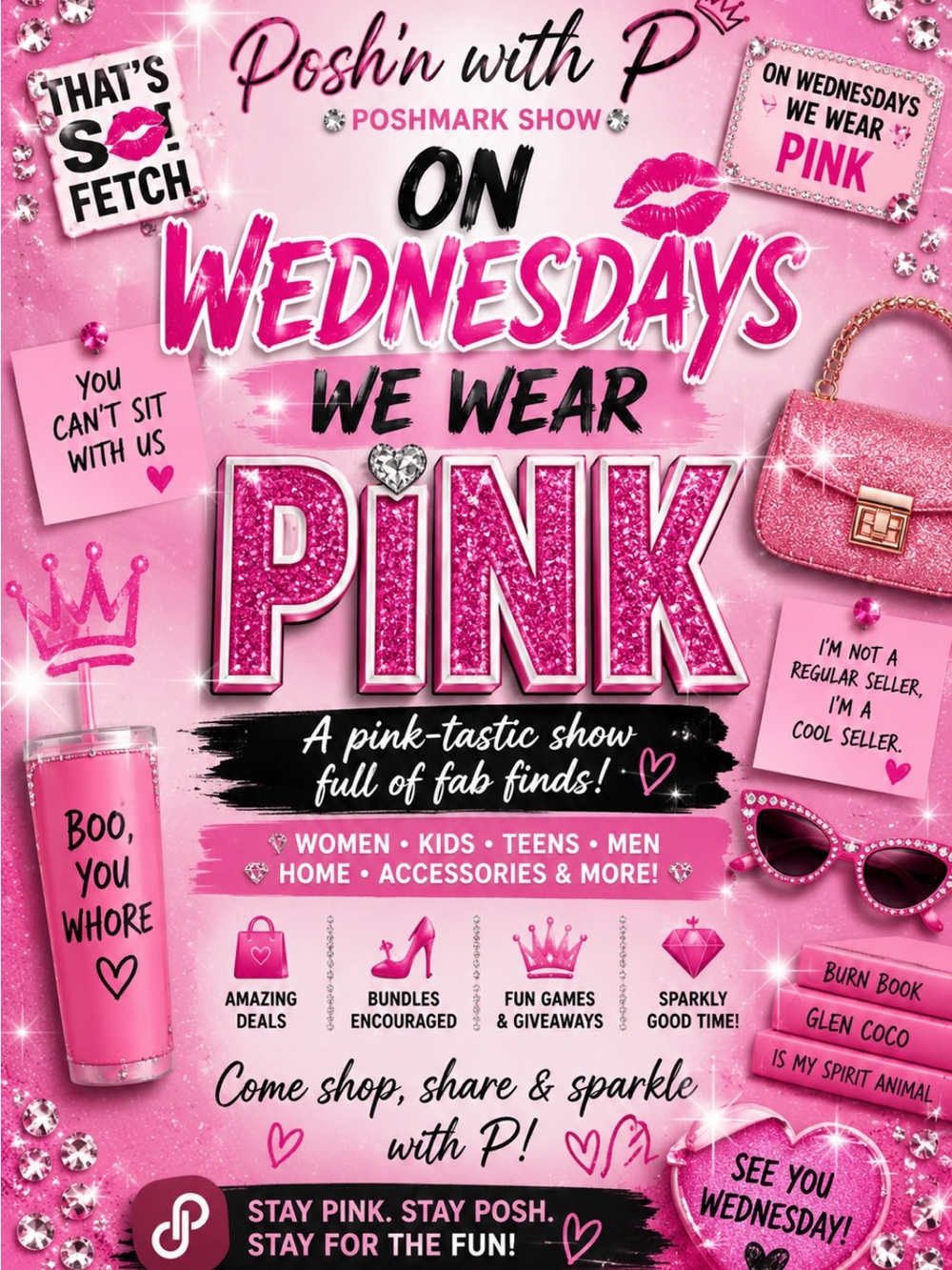 On Wednesdays We Sell Pink. Every Wednesday at 12pm est